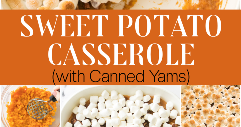 sweet potato casserole collage