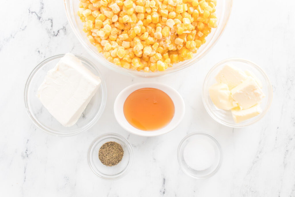 ingredients for honey butter skillet corn recipe
